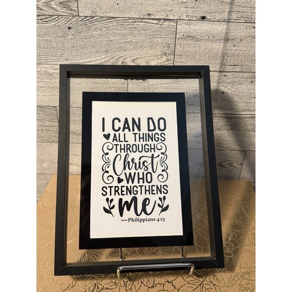 Christian Bible Verse Scripture Wall Art Decor - Philippians 4:13 - Picture 1 of 1